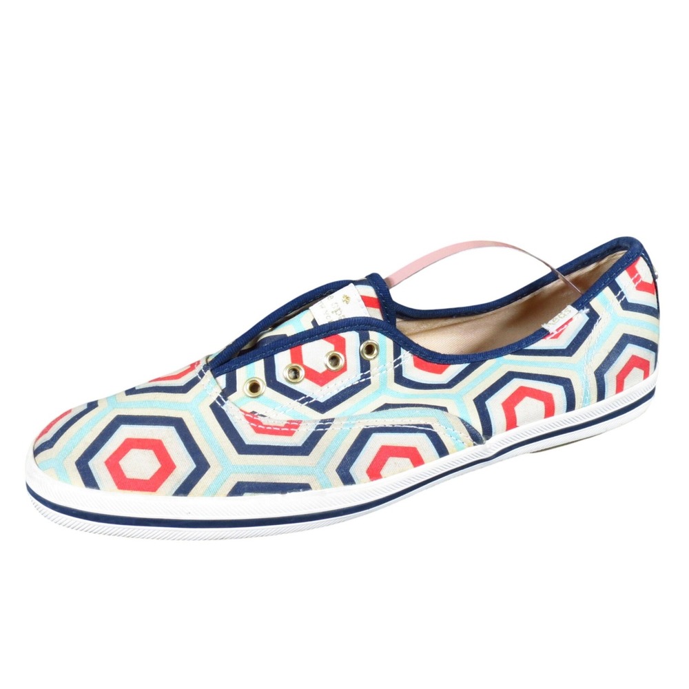 Keds x Kate Spade Women Geometric Hexagon Sneakers Size 8.5 Casual Multicolor